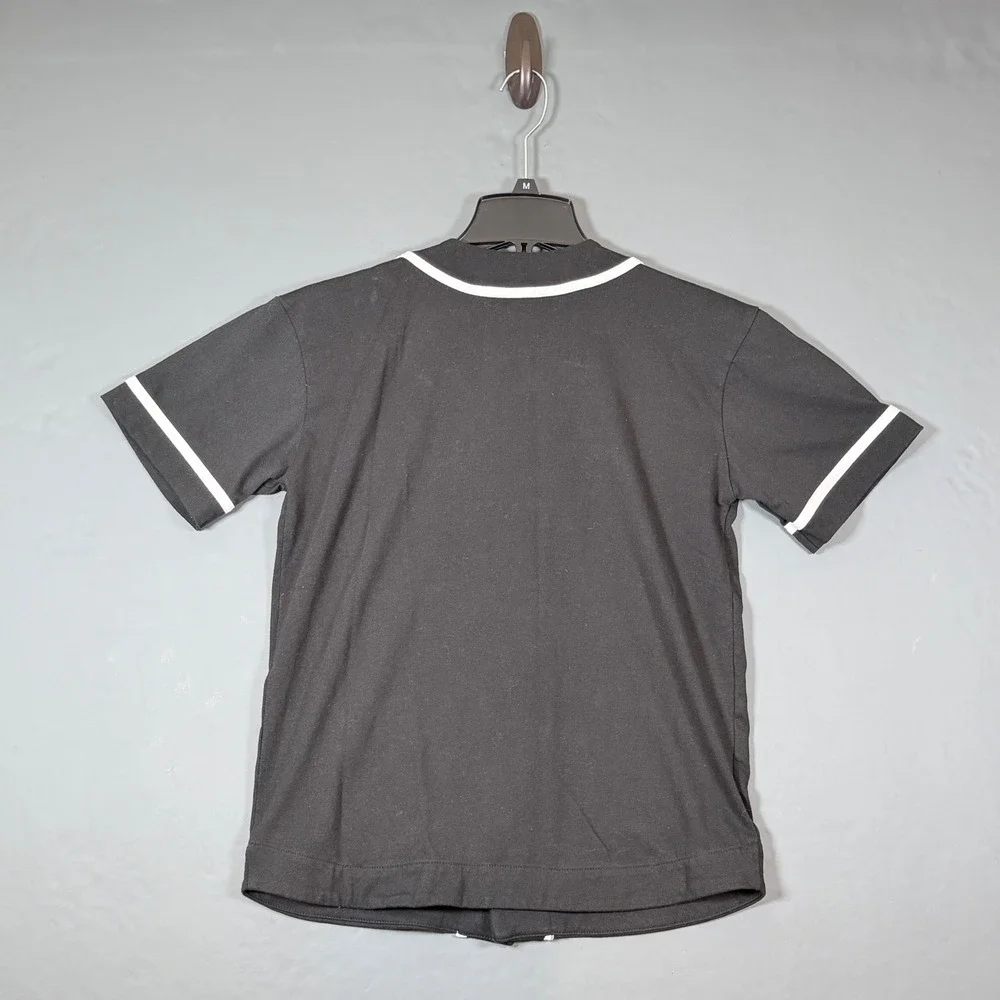 Converse All Star Athletic Dept Baseball Jersey Shirt Youth Large 12-13 Black